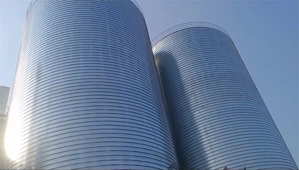 平定2座混凝土高架卷板仓